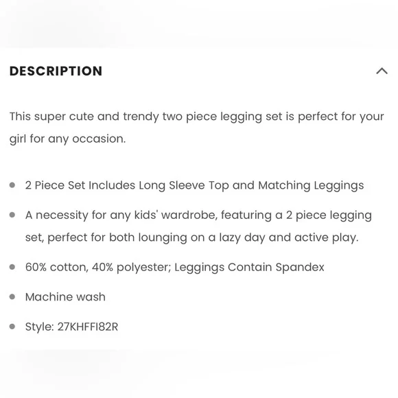 Kids Headquarters Little Girls 2 Piece Set - Picture 4 of 4